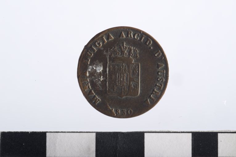 moneta - 1 centesimo - ambito Ducato di Parma (sec. XIX d.C)