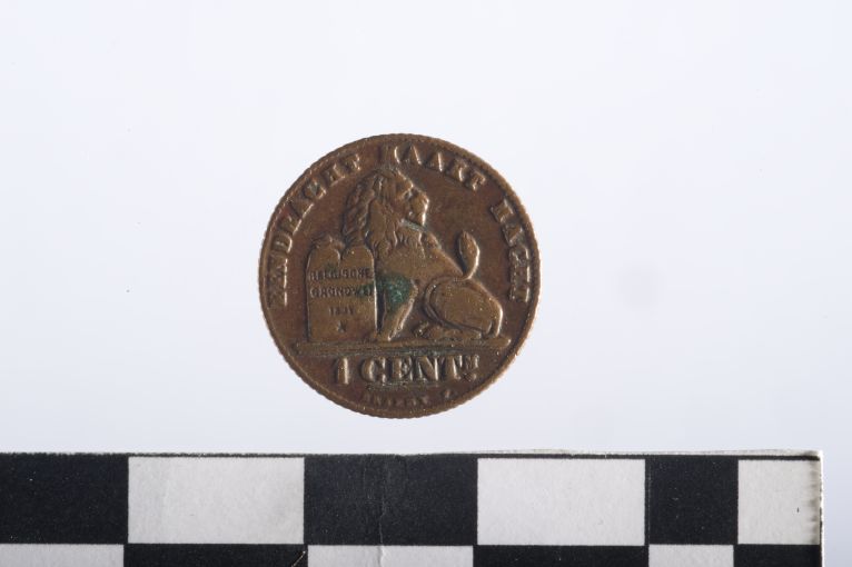 moneta - 1 centesimo - ambito belga (sec. XX d.C)