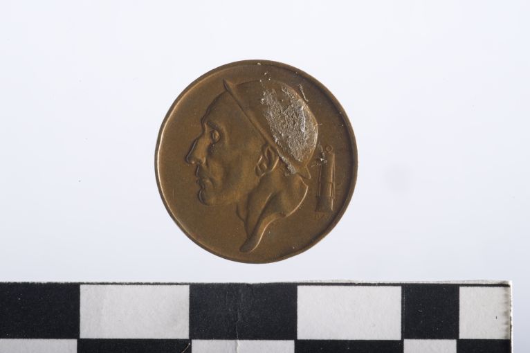 moneta - 50 centesimi - ambito belga (sec. XX d.C)