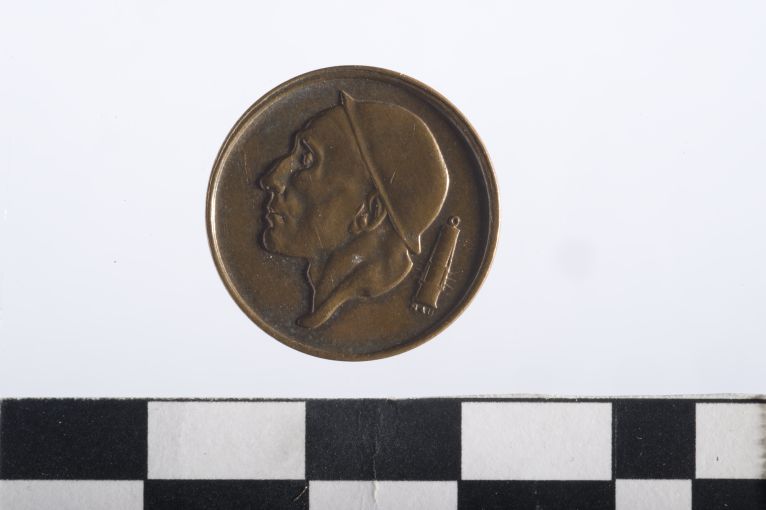 moneta - 50 centesimi - ambito belga (sec. XX d.C)