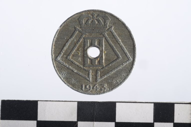 moneta - 10 centesimi - ambito belga (sec. XX d.C)