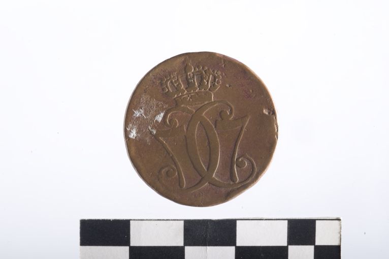 moneta - 1 skilling - ambito danese (sec. XVIII d.C)