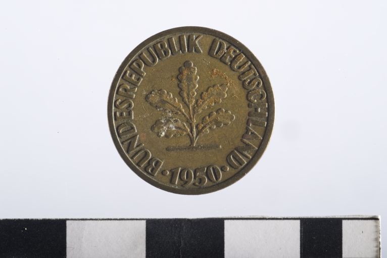 moneta - 10 pfennig - ambito tedesco (sec. XX d.C)