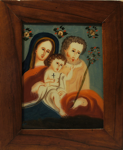 Miraculu in vitro (Pittura su vetro, devozionale, RITUALITÀ/ OGGETTI DEVOZIONALI) di Zizolfo Mario e Antonio (bottega), N.R (bottega) - Produzione artigianale