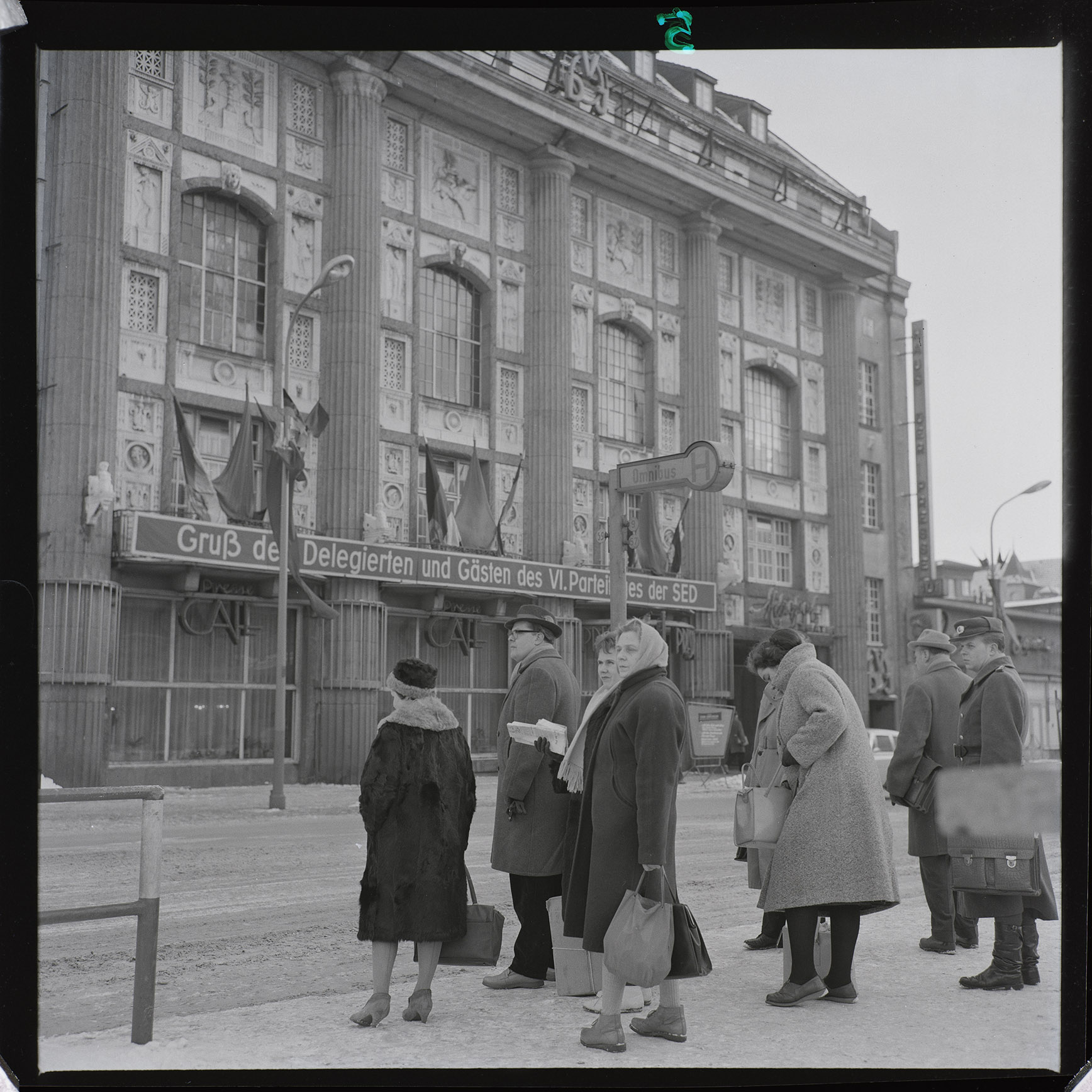 Berlino est. Congresso del Partito Comunista Tedesco <1963> (negativo, insieme) di Jovane, Francesco (anni sessanta XX)