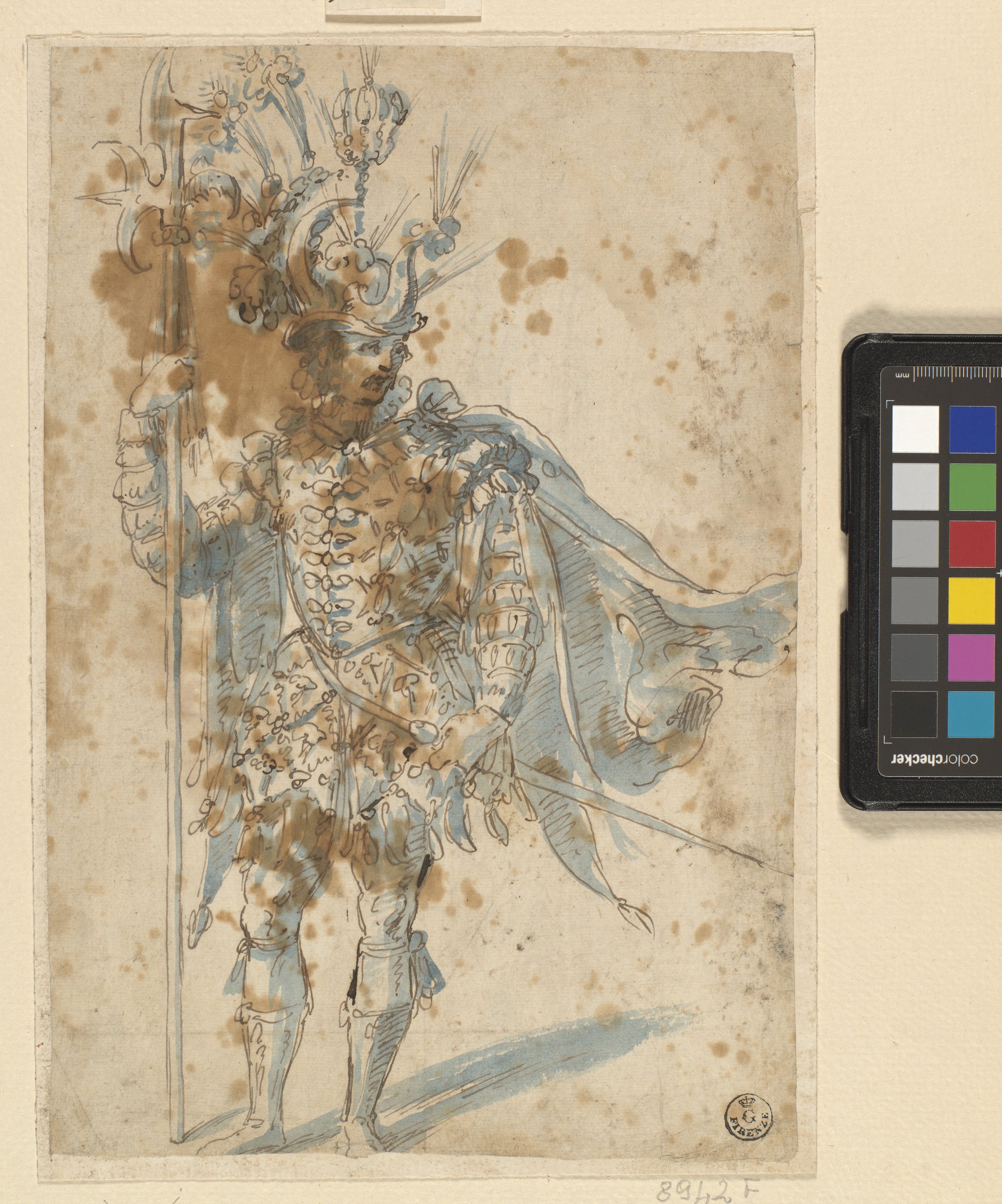 alabardiere (disegno) di Cardi Ludovico detto Cigoli (fine/ inizio XVI/ XVII)