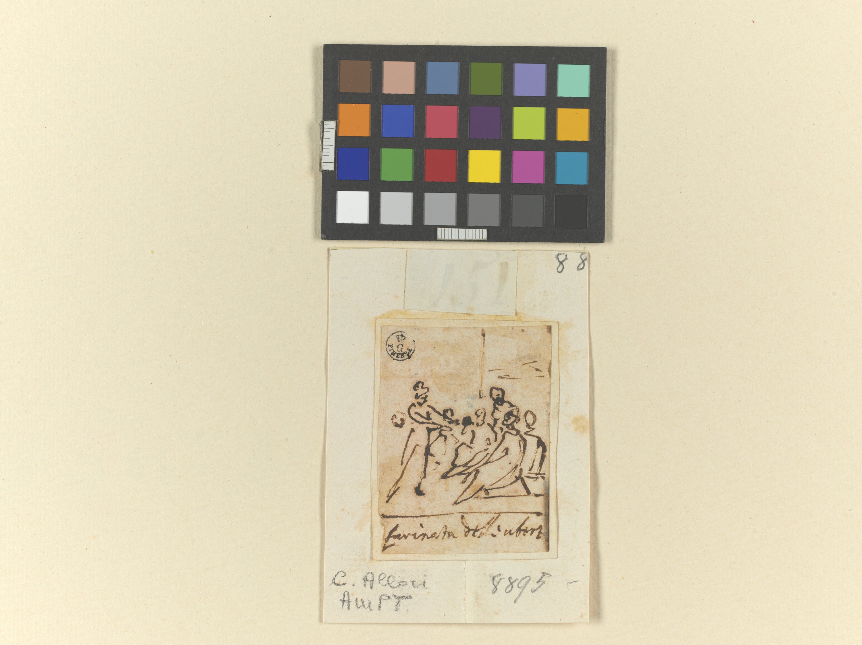 schizzi di figure (disegno) di Cardi Ludovico detto Cigoli (fine/ inizio secc. XVI/ XVII)