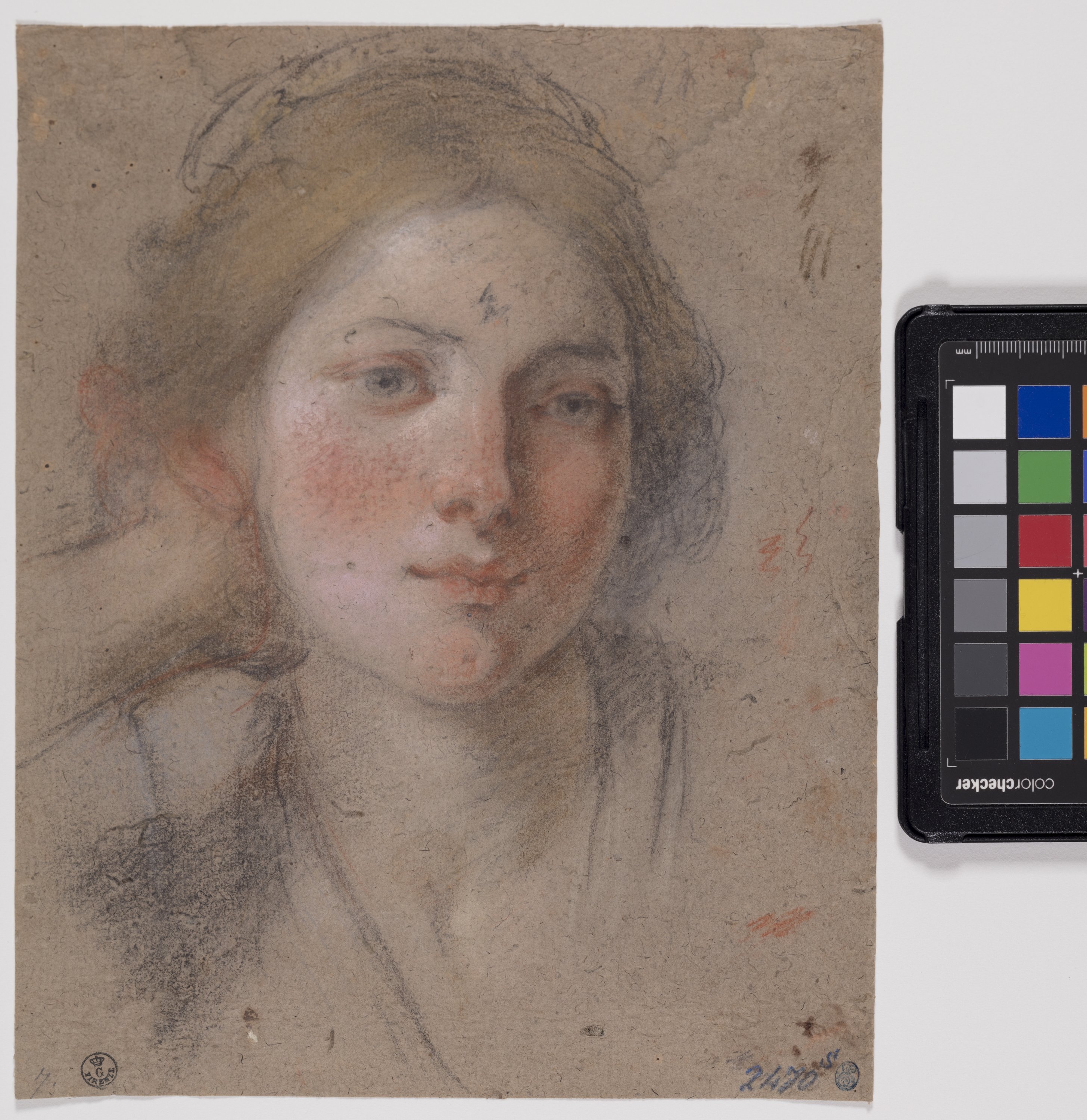 Testa muliebre: Poesia (disegno) di Furini Francesco (XVII)