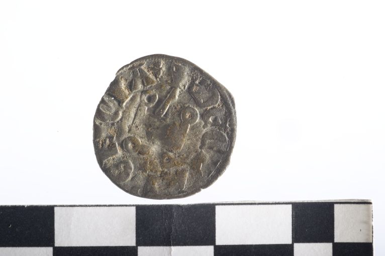 moneta - Denaro - ambito angioino (sec. XIV d.C)