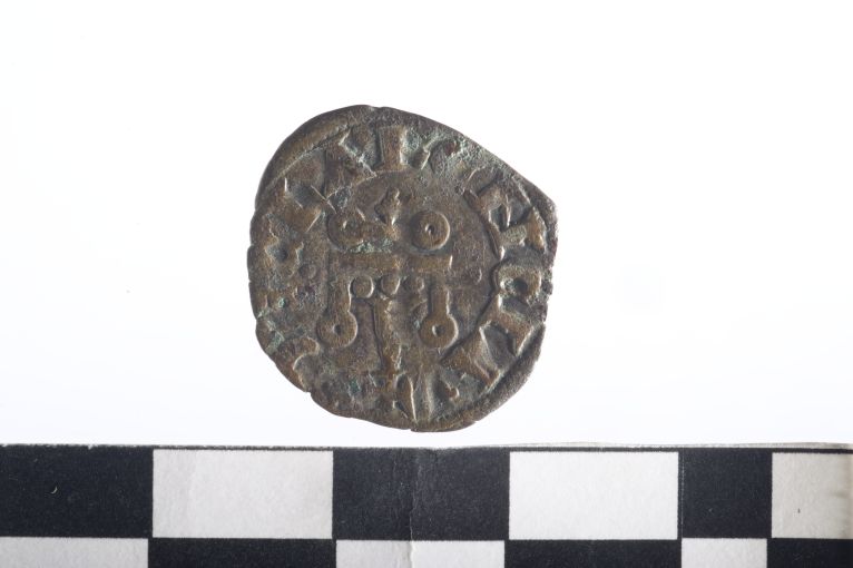 moneta - Denaro - ambito angioino (sec. XIV d.C)