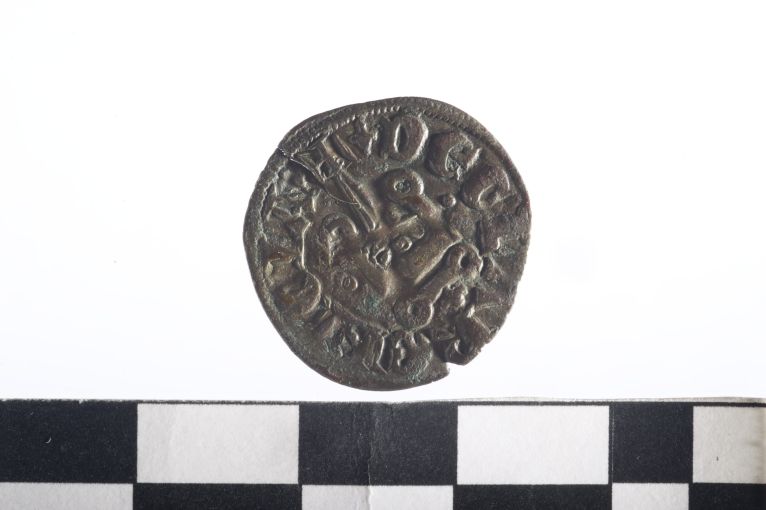 moneta - Denaro - ambito angioino (sec. XIV d.C)