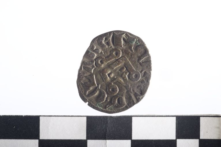 moneta - Denaro - ambito angioino (sec. XIV d.C)