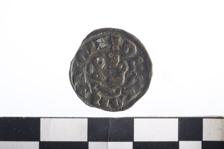 moneta - Denaro - ambito angioino (sec. XIV d.C)