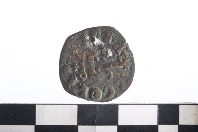 moneta - Denaro - ambito angioino (sec. XIV d.C)