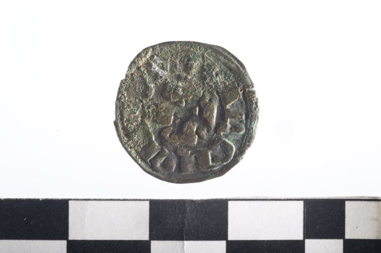 moneta - Denaro - ambito angioino (sec. XIV d.C)