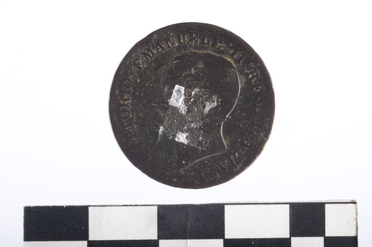 moneta - 5 centesimi (sec. XIX d.C)