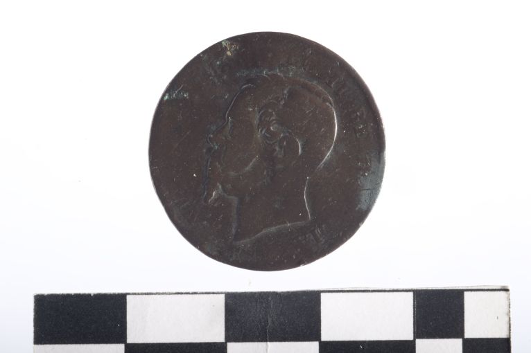 moneta - 5 centesimi - ambito Regno d'Italia (sec. XIX d.C)