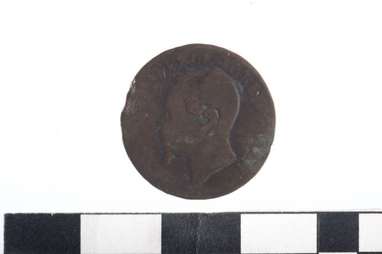 moneta - 2 centesimi - ambito Regno d'Italia (sec. XIX d.C)