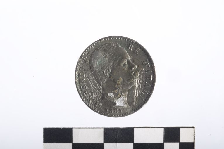 moneta - 2 lire - ambito Regno d'Italia (sec. XIX d.C)