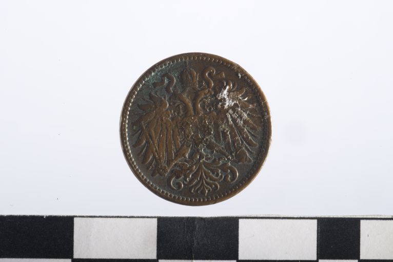 moneta - 2 heller - ambito austriaco (sec. XX d.C)