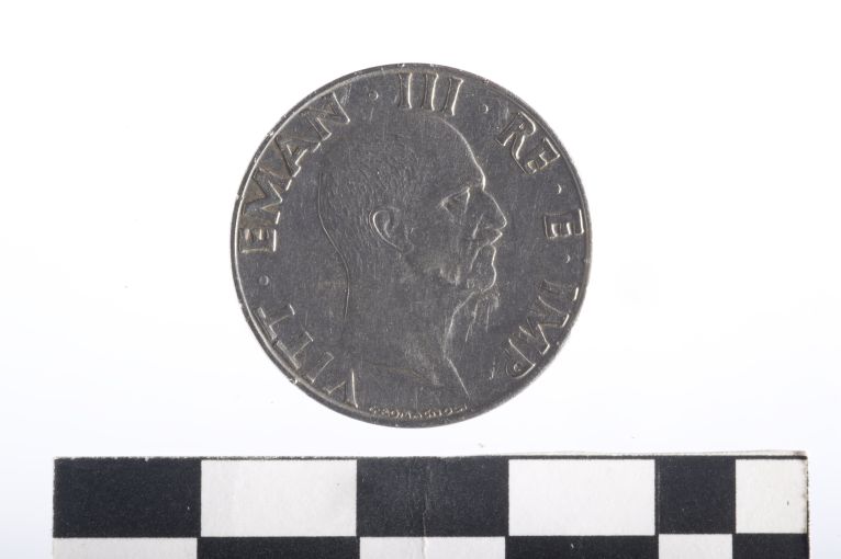 moneta - 50 centesimi - ambito Regno d'Italia (sec. XX d.C)