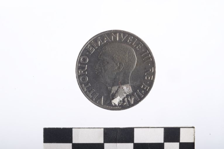 moneta - 1 lira - ambito Regno d'Italia (sec. XX d.C)