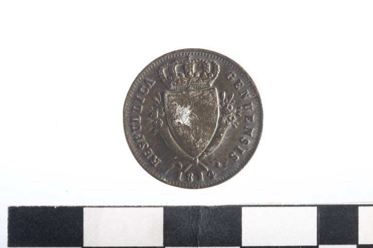 moneta - 2 soldi - ambito Repubblica di Genova (sec. XIX d.C)