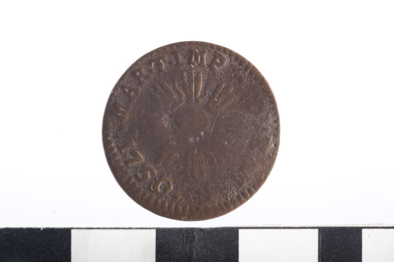 moneta - soldo - ambito austriaco (sec. XVIII d.C)