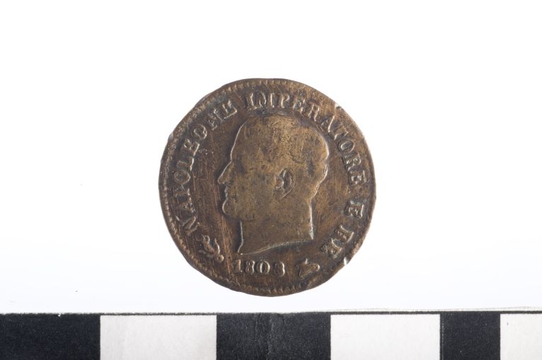 moneta - 1 centesimo - ambito napoleonico (sec. XIX d.C)
