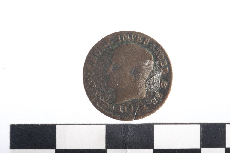 moneta - 1 centesimo - ambito napoleonico (sec. XIX d.C)