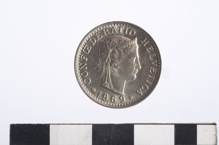 moneta - 20 rappen (sec. XX d.C)