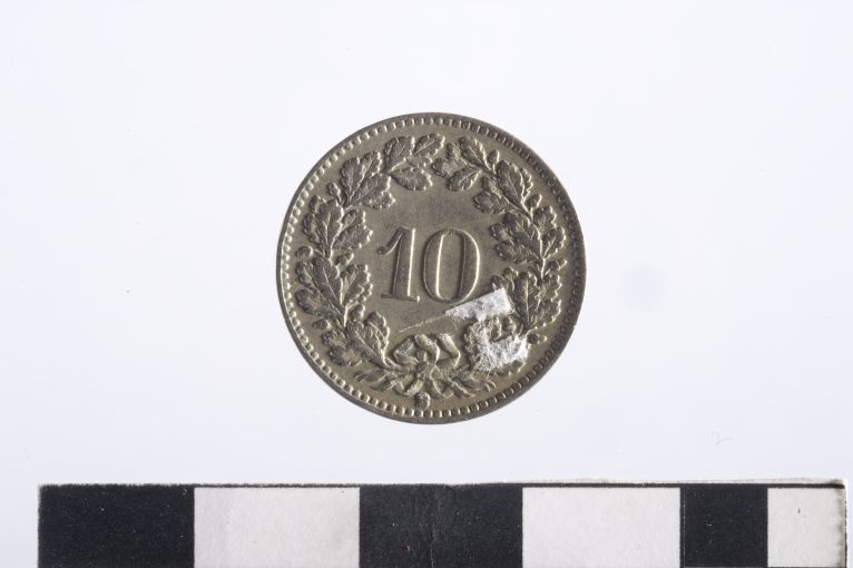 moneta - 10 rappen (sec. XX d.C)