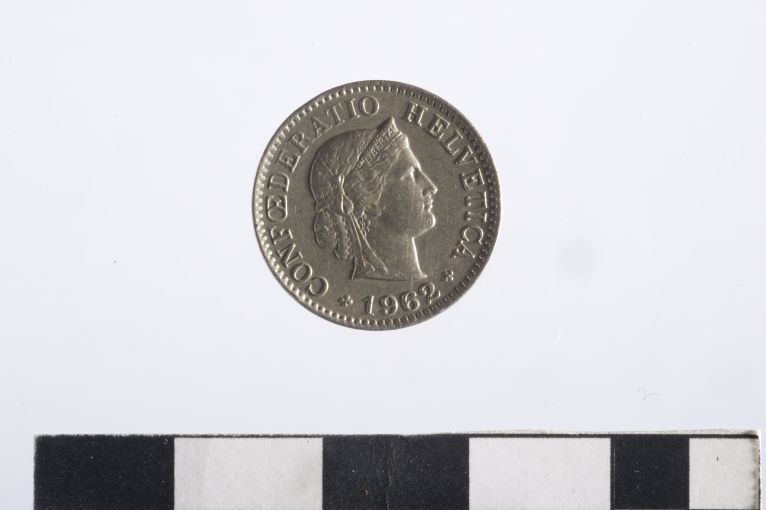 moneta - 5 rappen (sec. XX d.C)