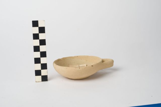 coppetta/ monoansata - ambito apulo (sec. IV a.C)