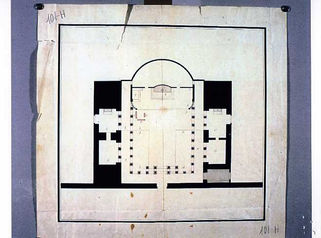 planimetria (disegno) - ambito napoletano (sec. XIX)