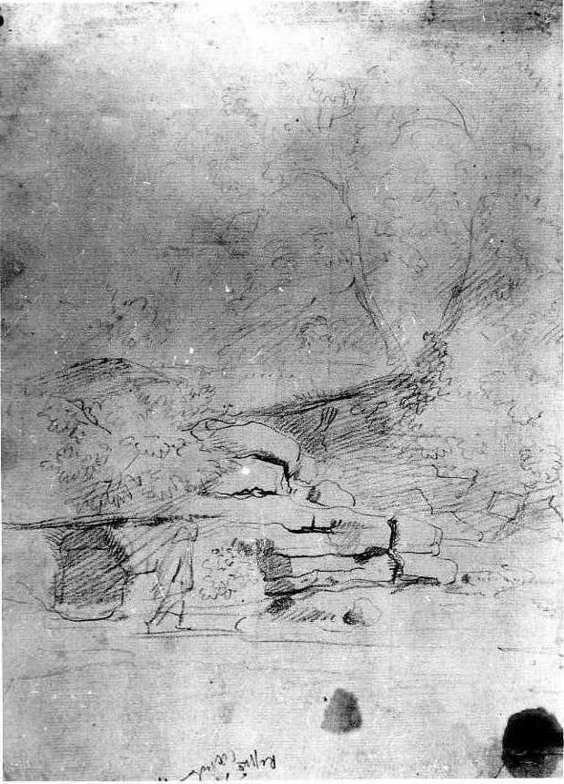 paesaggio (disegno) di Van Wittel Gaspar (ultimo quarto sec. XVII)