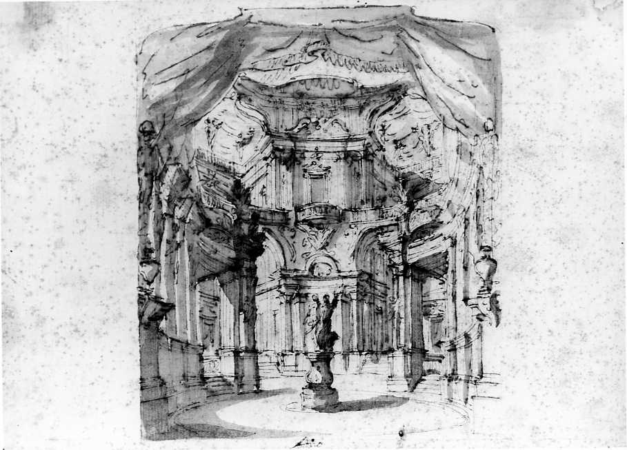 motivi decorativi architettonici (disegno) di Vanvitelli Luigi (prima metà sec. XVIII)