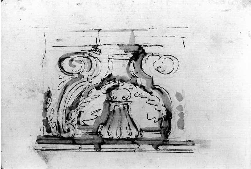motivi decorativi architettonici (disegno) di Vanvitelli Luigi (prima metà sec. XVIII)