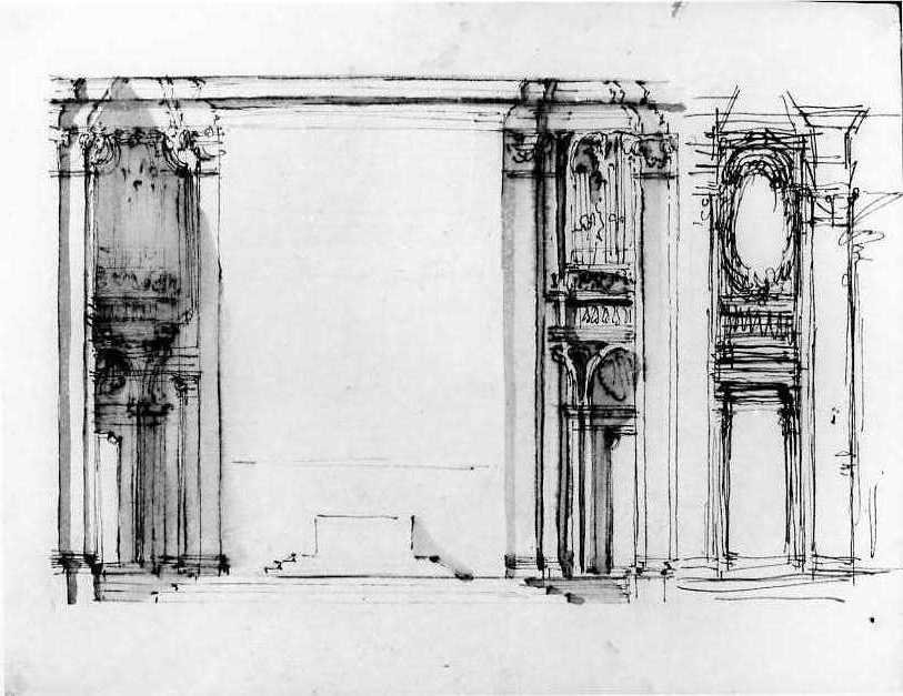architettura (disegno) di Vanvitelli Luigi (secondo quarto sec. XVIII)