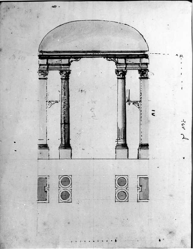 architettura (disegno) di Vanvitelli Luigi (secondo quarto sec. XVIII)
