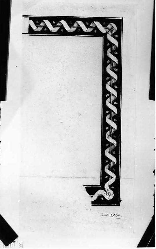 motivi decorativi (disegno) di Vanvitelli Carlo (scuola) (sec. XVIII)