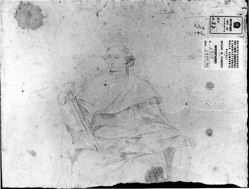 ritratto di ecclesiastico (disegno) di Van Wittel Gaspar (inizio sec. XVIII)