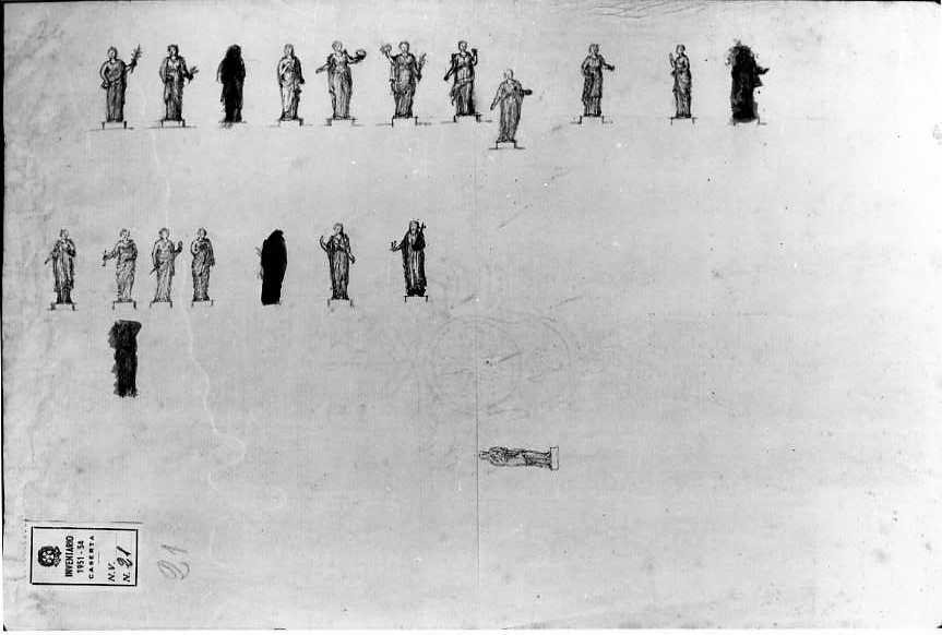 Santi (disegno) di Vanvitelli Luigi (sec. XVIII)