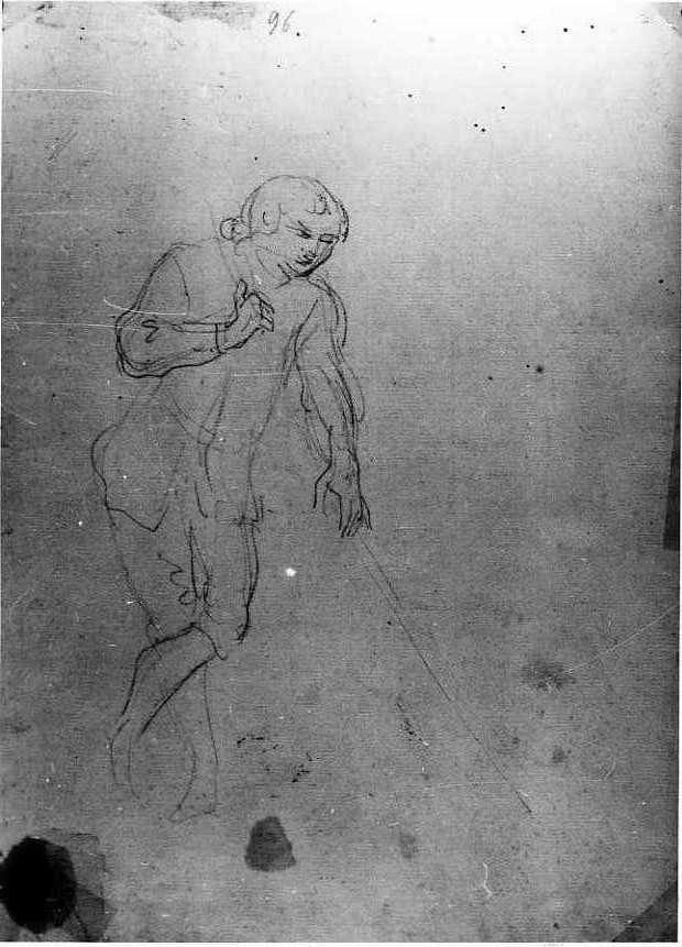 figura maschile (disegno) di Van Wittel Gaspar (ultimo quarto sec. XVII)
