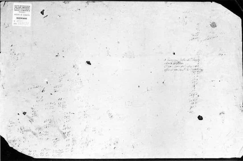 conteggi/ scritte (disegno) di Vanvitelli Carlo (ultimo quarto sec. XVIII)