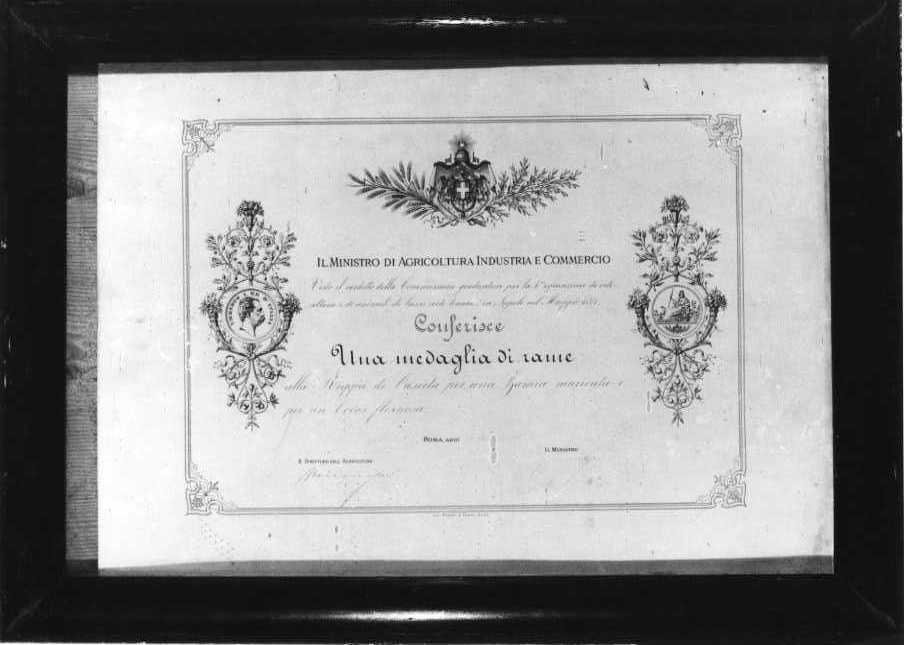 iscrizione (stampa) - ambito campano (sec. XIX)