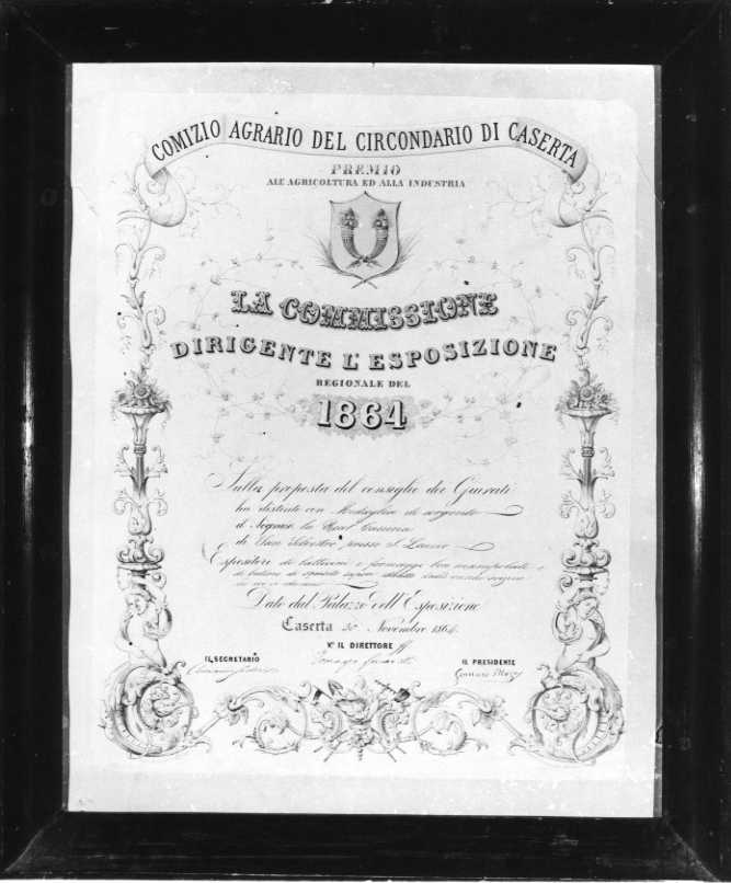 iscrizione (stampa) - ambito campano (sec. XIX)