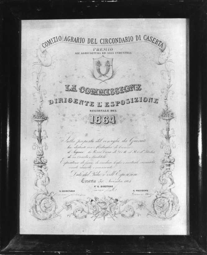 iscrizione (stampa) - ambito campano (sec. XIX)