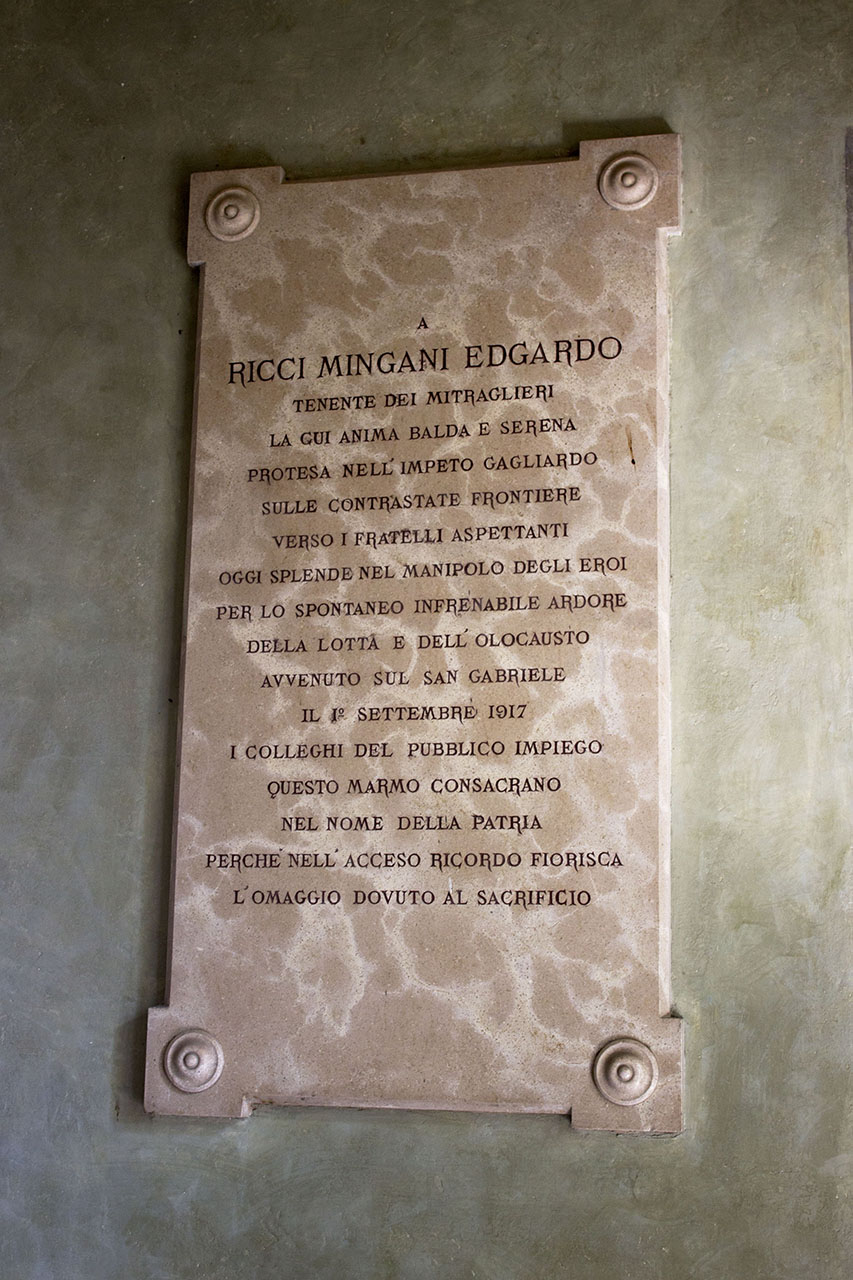 lapide commemorativa, opera isolata - ambito romagnolo (prima metà XX)