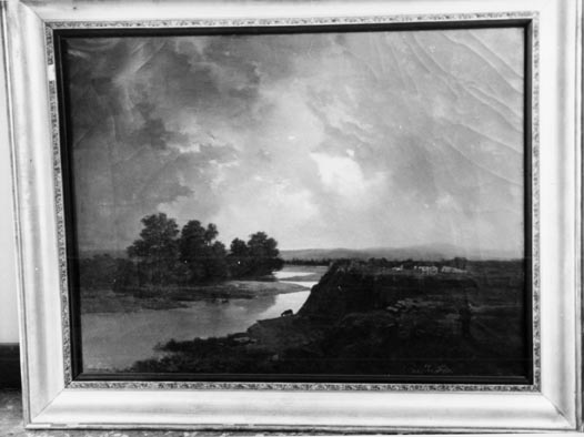 Paesaggio fluviale (dipinto, opera isolata) - ambito italiano (metà XIX)